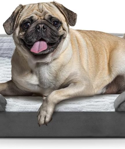 Orthopedic Small Dog Beds - Waterproof Ultra Comfy Supportive Foam Pet Couch with Removable Washable Cover, Nonskid Bottom