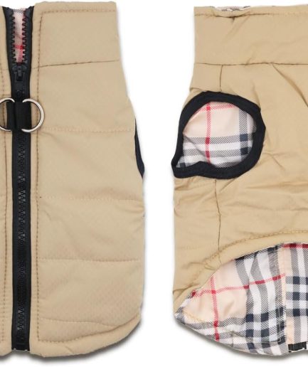 Small Dog Coats Warm Winter Dog Jacket Pet Dog Jackets Puppy Cold Weather Coat Pet Clothes for Small Dogs, Khaki, X-Small