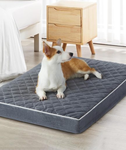 Orthopedic Dog Bed Medium Size Dog, Waterproof Medium Dogs Bed with Removable Washable Cover, Multi-Needle Quilting Dogs Crate Bed